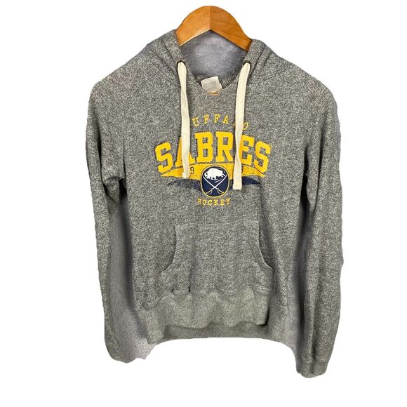 Women's NHL Lightweight Sweatshirt Buffalo Sabres Hockey Grey Size Medium - Picture 1 of 10